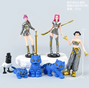 The witch hunt troupe figure silver gray performance dress 7 styles