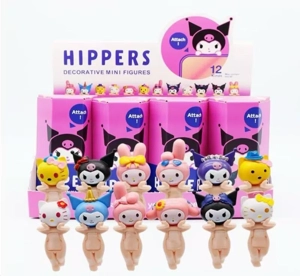 Papi Angel Sanrio Holding Face Series Figurines 12 Pieces