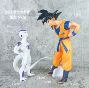 Dragon Ball figure looks at Goku Frieza