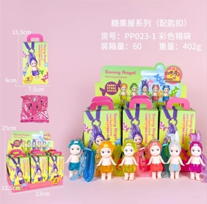 Party Angel Standing Candy House Series 6 Figures [Premium Edition with Keychain]