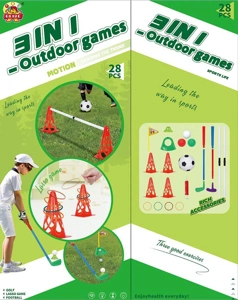 3-in-1 Outdoor Toy Set 28pcs EN71 Certified Bulk Wholesale