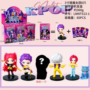 Demon Hunting Girl Squad Figure Chibi Blind Box plus Cards 6 Types
