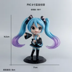 6-inch Blue Hair Hatsune Miku Figurine