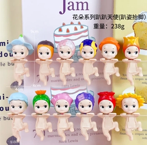 12 types of angel flower face support series figures [flocked version]