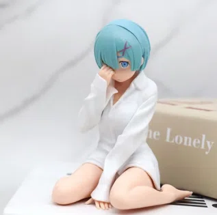 Sitting Pose White Shirt Rem Figurine