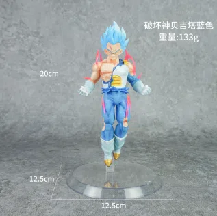 Dragon Ball God of Destruction Vegeta Figure Blue Hair