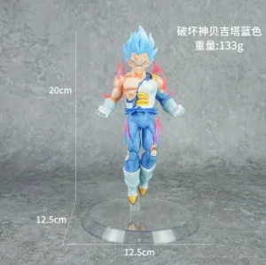 Dragon Ball God of Destruction Vegeta Figure Blue Hair