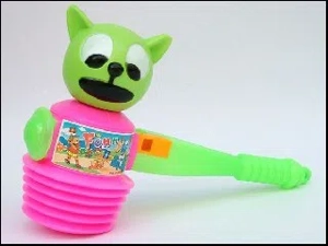 Colorful Bag Cat Rattle