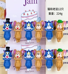 Paw Paw Angel Tom and Jerry Series Figurine 12 Pieces