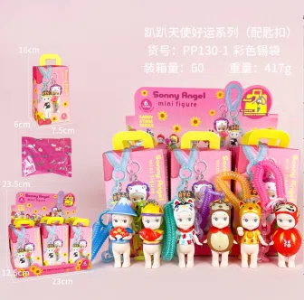 6 types of angel good luck series figures [high-quality version with keychain]