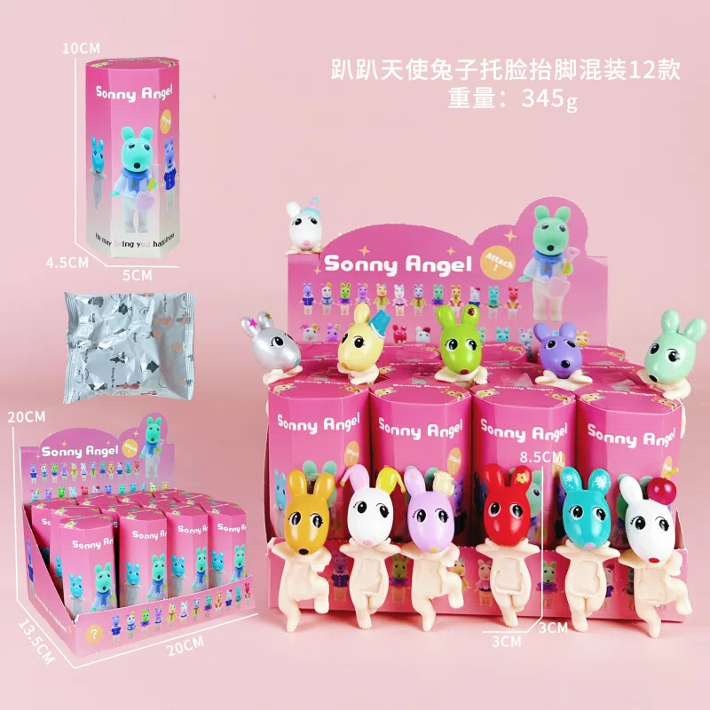 There are 12 types of angel rabbit series figures