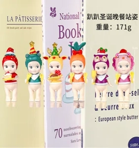 Papang Angel Standing Pose Christmas Dinner Series Figurines, 6 types