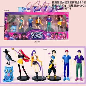 Demon Hunting Girl Squad Figure Boys and Girls Set Window Box 6 Types