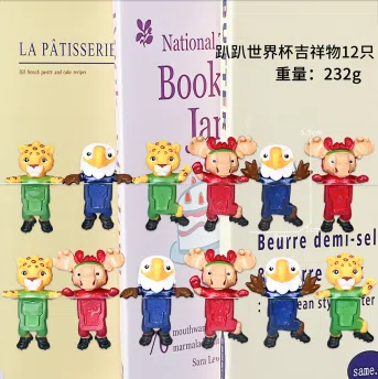 Papang Angel World Cup Mascot Series Figurines 12 Pieces