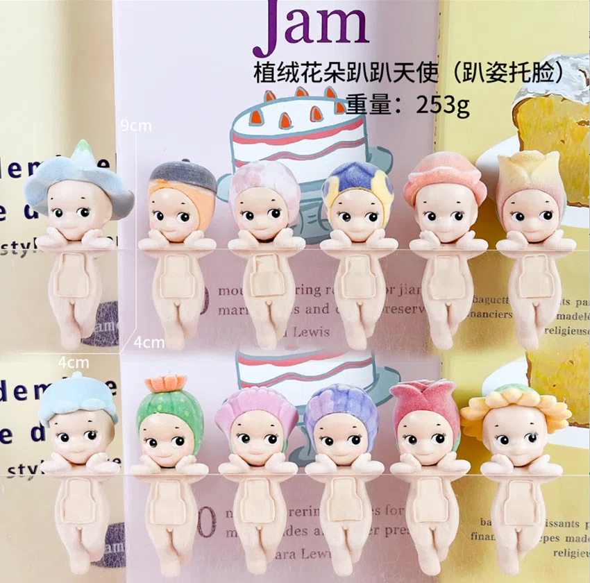 12 types of angel flower face support series figures [flocked version]