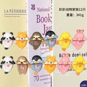 Papang Angel Animal Family Series Figurines 12 Pieces