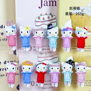 Paw Paw Angel KT Cat Series Figurine 12 Pieces