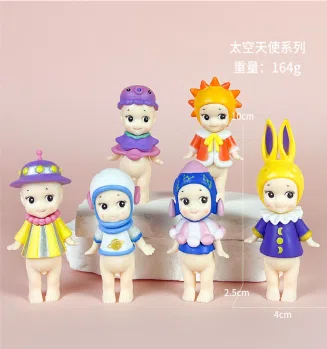 Paw Paw Angel Standing Space Universe Series Figurine 6 Pieces