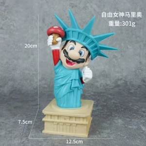 Statue of Liberty Mario figurine