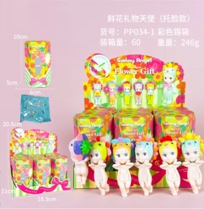 Lying Angel Fresh Flower Gift Face Resting Series Figurines 6 Types