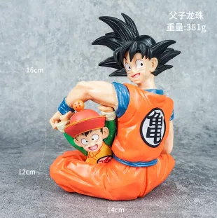 Dragon Ball Wukong sitting father and son Dragon Ball figure