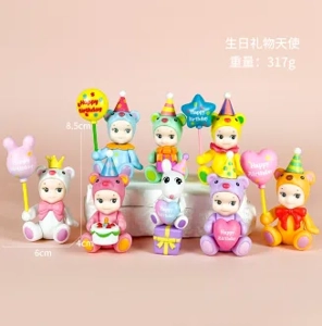 Papang Angel Birthday Gift Angel Series Figurines 6 Pieces [Premium Version]