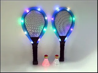 Light-up tennis racket