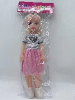 11.5-inch solid thigh long ponytail fashionable Barbie doll with fashionable bag hat perfume bottle 11.5-inch Barbie princess doll Barbie set long hair princess Barbie accessories