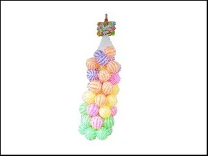 Net bag 50 pieces 8CM dual-color amusement ball