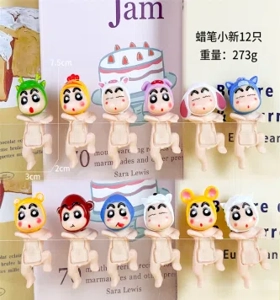 Paw Paw Crayon Shin-chan Series Figurine 12 Pieces