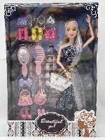 11.5-inch 9-joint fashion long ponytail with bags, shoes, and hairpin series