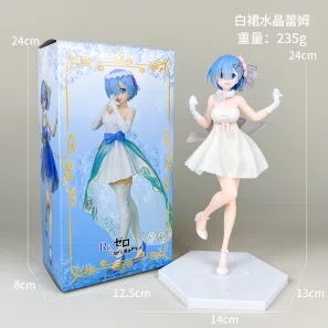 Crystal Rem figure White Dress