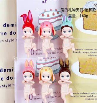 Pampam Angel Love Angel Leg-Lift Series Figurines 6 pieces