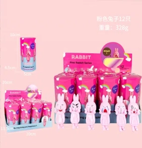 12 types of angel pink rabbit series figures