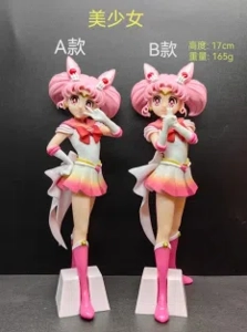 Big Head Beautiful Girl Figurines 2-piece Set