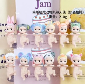 12 models of angel simplified animal foot lifting series figures [flocked version]