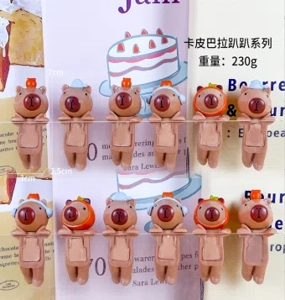 Paw Paw Angel Capybara Mr. Bean B Series Figurine 12 Pieces