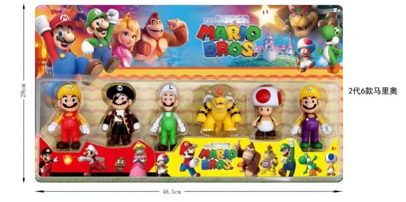 Second-generation Mario figurines, 6 types
