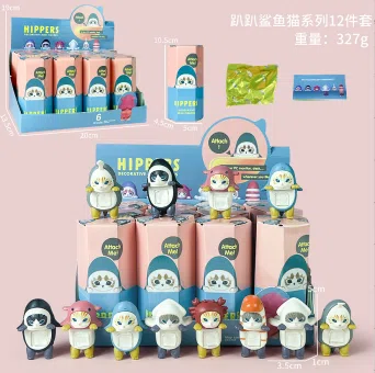 There are 12 types of angel shark cat Fusandy series figures