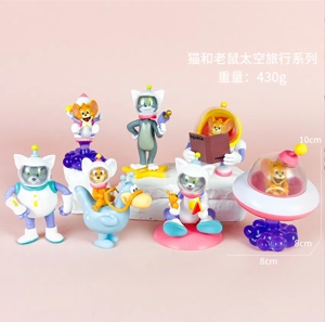 Tom and Jerry Figurines Space Travel 7 types