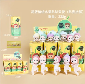 12 models of angel simplified version fruit foot lifting series figures [flocked version]
