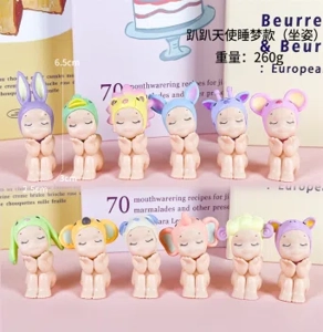 Paw Paw Angel Sitting Sleep Version Series Figurine 12 Pieces