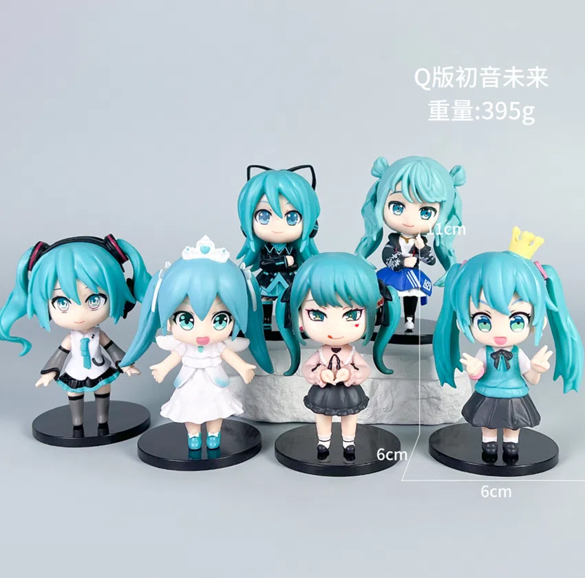 Hatsune Miku Figurine Q-version Hatsune Miku Blue Hair 6 Versions