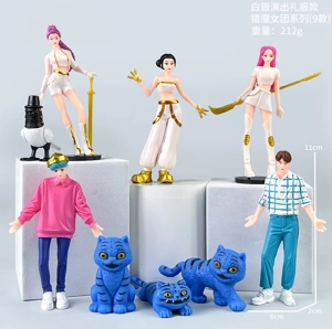 9 models of silver performance dresses of the witch hunting troupe