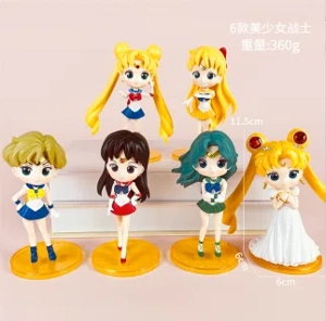 Shojo Figures Chibi Sitting Shojo 6 Versions