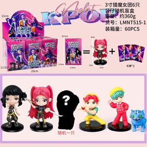 Demon Hunting Girl Squad Figure Chibi Blind Box plus Cards 6 Types