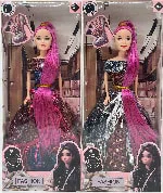 11.5-inch full-bodied long ponytail fashionable Barbie doll two-color mix 11.5-inch Barbie princess doll Barbie set long-haired princess