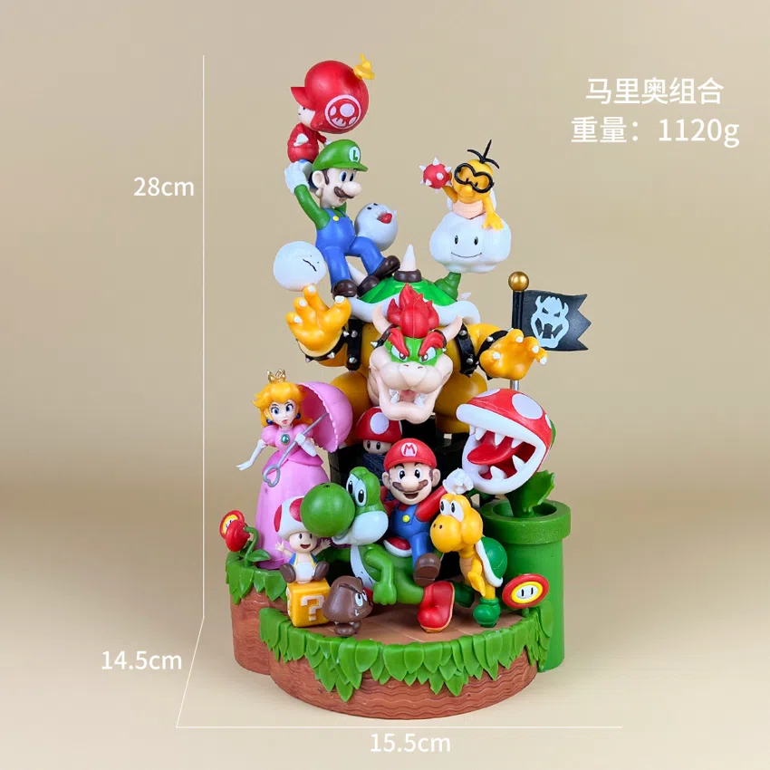 Mario figurines family set