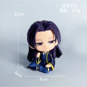 Medicine Shop Girl Figurine, Sitting Pose, Rose Cat