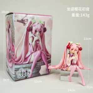 Hatsune Miku Figurine Sitting Cherry Hatsune